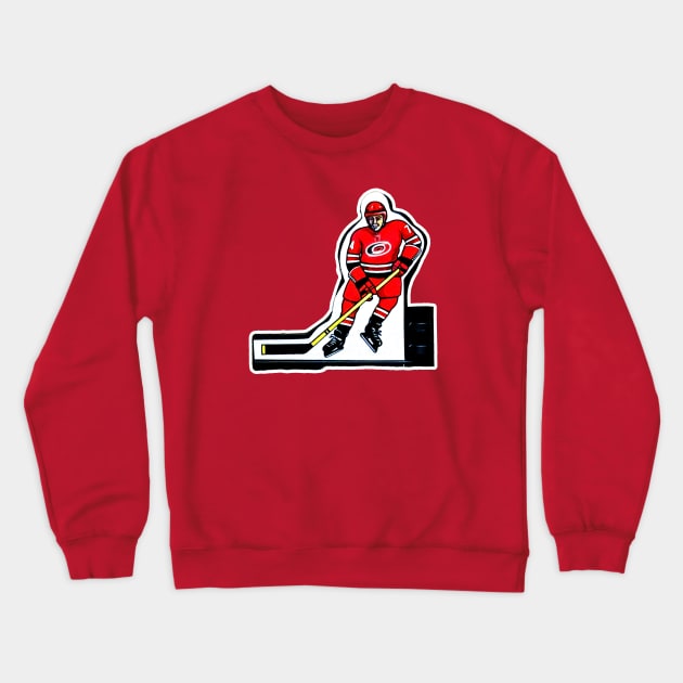 Coleco Table Hockey Players - Carolina Hurricanes Crewneck Sweatshirt by mafmove